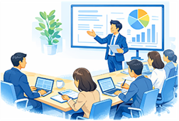 研究員との意見交換のイメージ